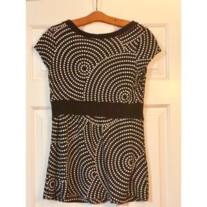 Candy Rain Tops - Candy Rain Black and white polka dot blouse Candy Rain Tops - Candy Rain Black and white polka dot blouse